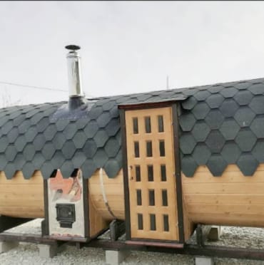 Купить баню бочку № 494 в Комсомольске-на-Амуре по цене от 358425 руб. цена в Комсомольске-на-Амуре от 358 425 руб.